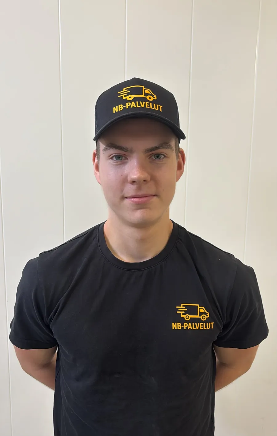 NB-Palvelut founder Nikolas Barinov wearing company workwear